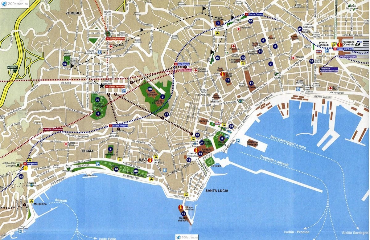 ナポリ市地図