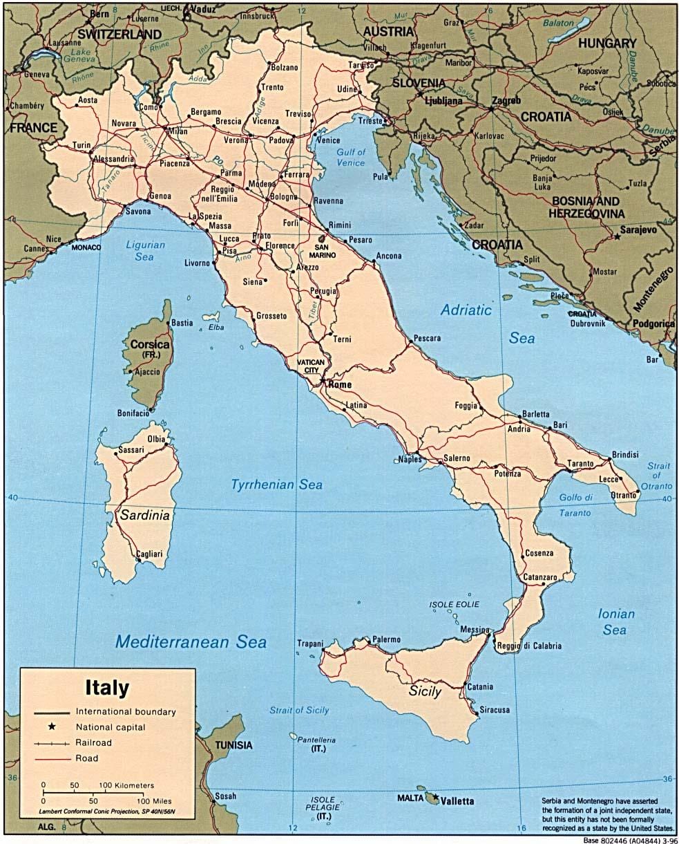 地図ナポリの世界
